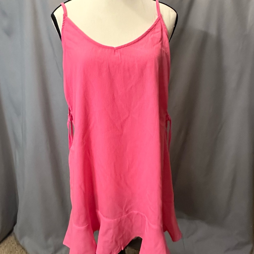 Swimsuit cover-up. Size medium No Boundaries. NWOT in bright pink